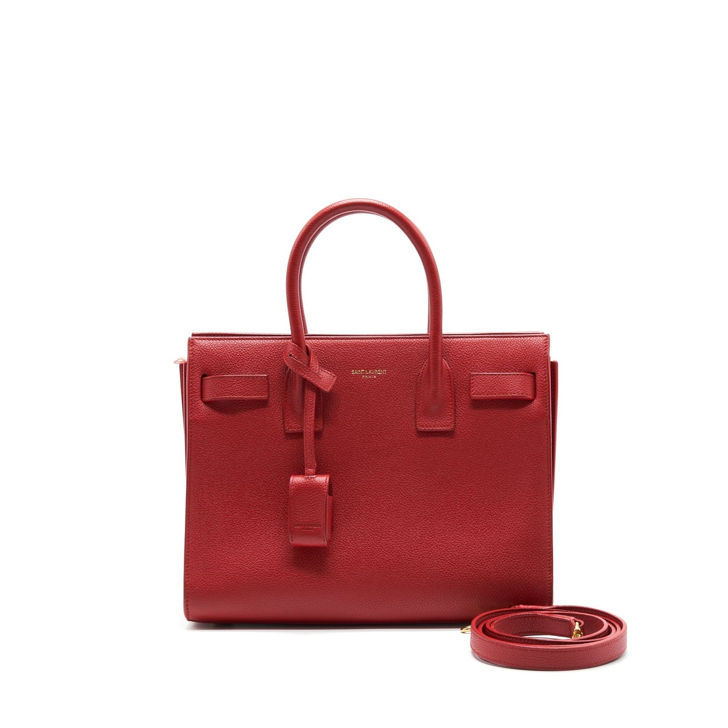 SAINT LAURENT SAC DE JOUR SMALL RED