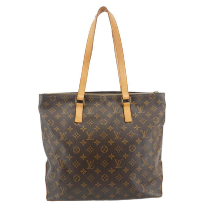 LOUIS VUITTON Cabas Mezzo Monogram Canvas Tote Bag Brown