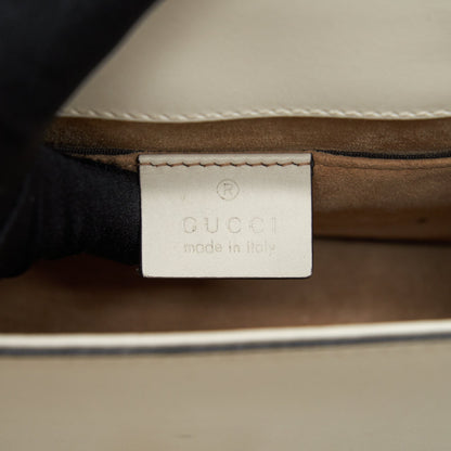 Gucci Mini Sylvie Crossbody Chain Bag White