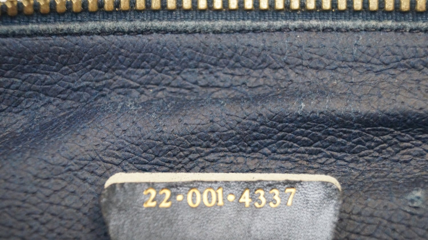 Gucci GG Canvas Blue Messenger Bag Vintage