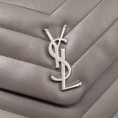 Saint Laurent/YSL Small Lou Lou Bag Calfskin Dark Grey SHW