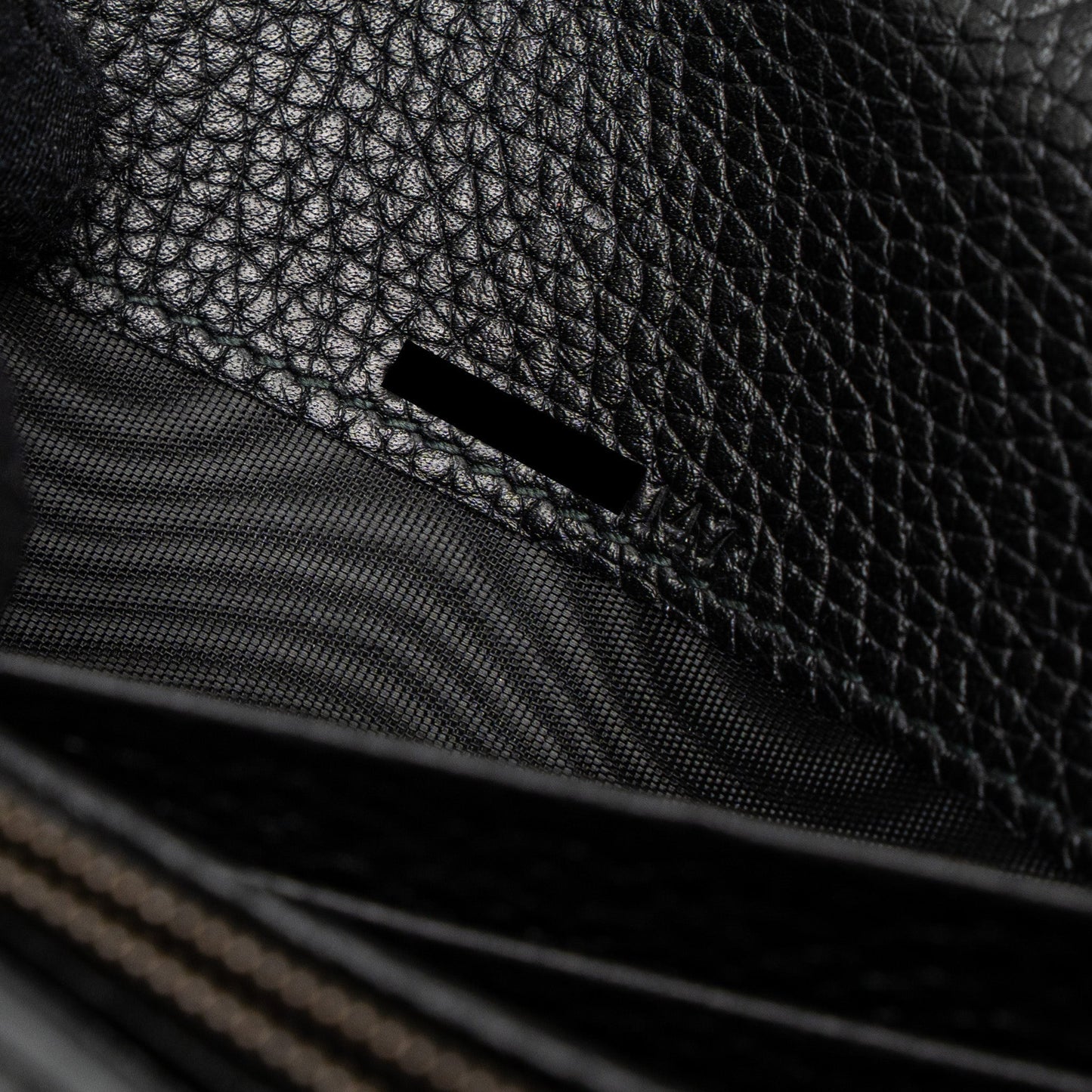 Gucci Marmont Wallet On Chain Calfskin Black Brushed