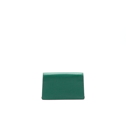 GUCCI DIONYSUS LEATHER SUPER MINI BAG GREEN