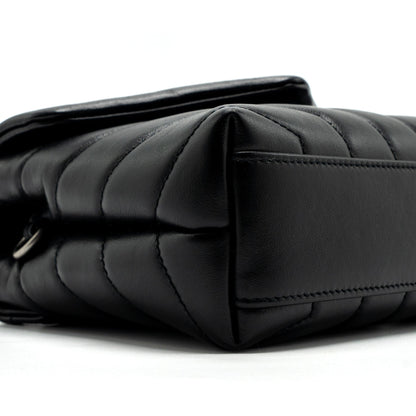 Saint laurent Loulou toy strap bag calfskin black SHW
