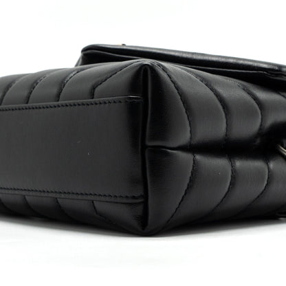Saint laurent Loulou toy strap bag calfskin black SHW