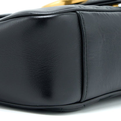 Gucci Small Marmont Calfskin Black