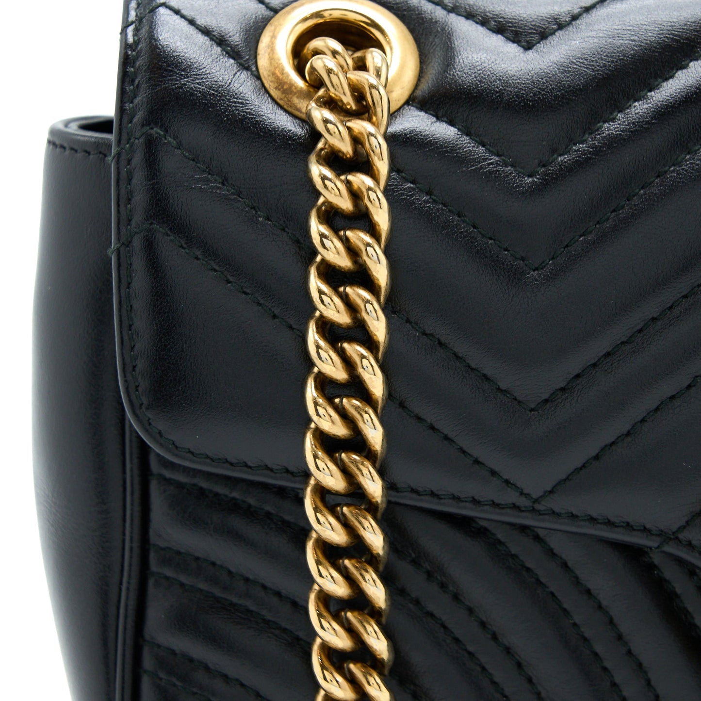 Gucci Small Marmont Calfskin Black
