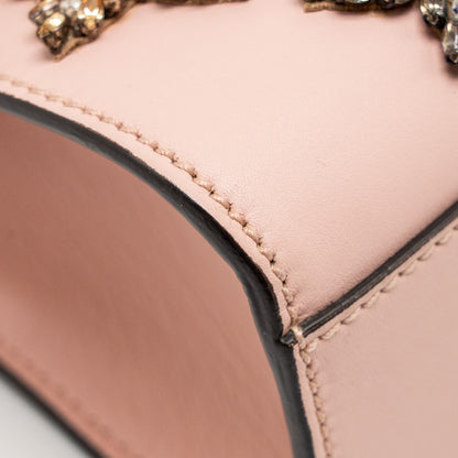 Gucci Padlock Chain Bag Crystal Stars Calfskin Pink