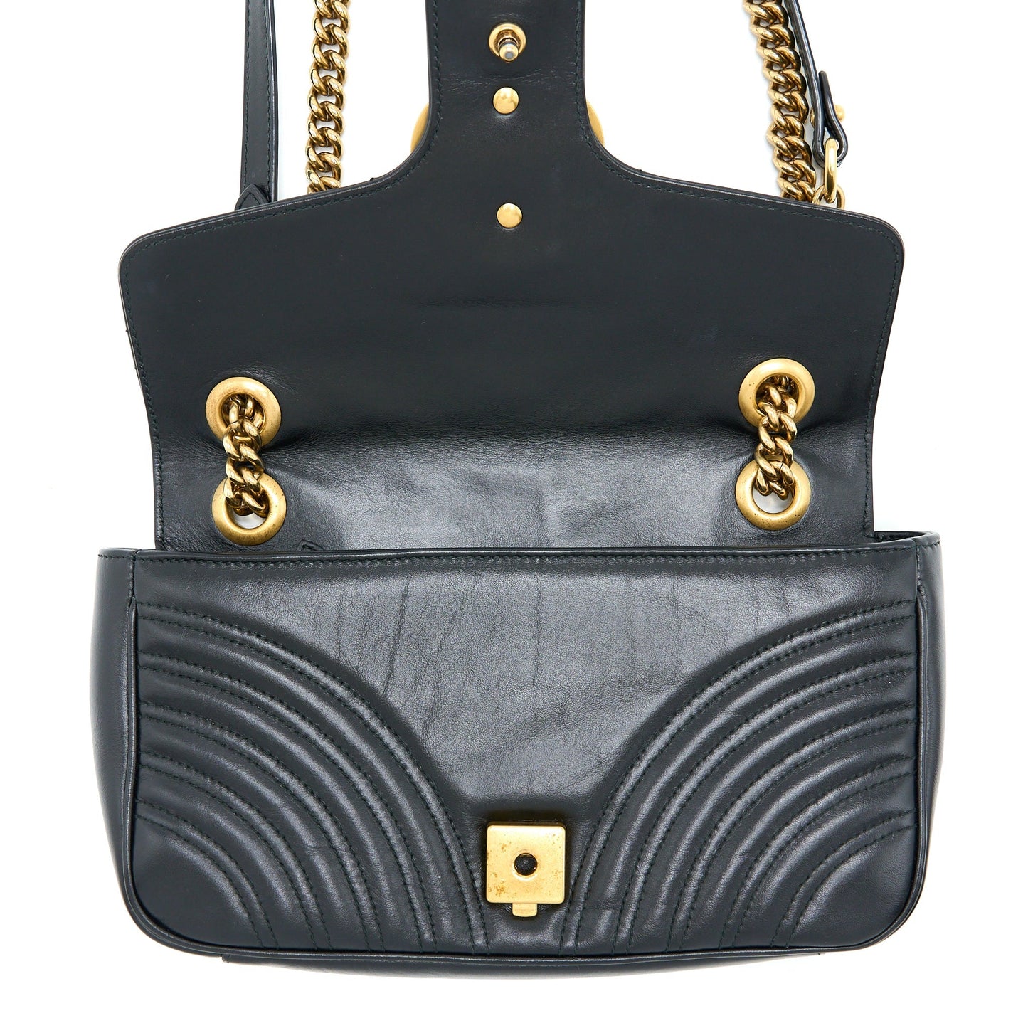 Gucci Small Marmont Calfskin Black
