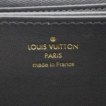 LOUIS VUITTON Coussin Embossed Leather Zippy Wallet Black