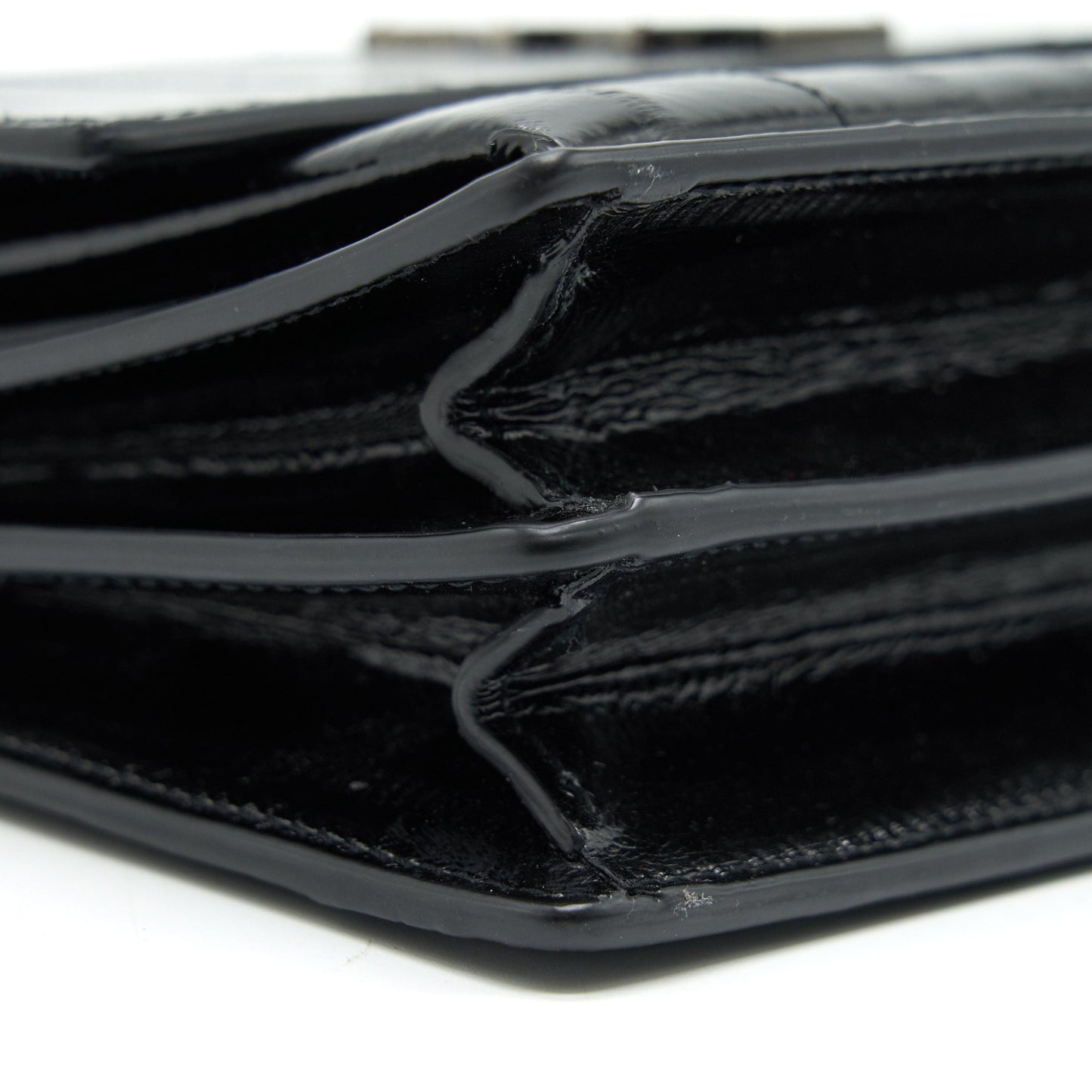 SAINT LAURENT SUNSET SHOULDER BAG BLACK SHW