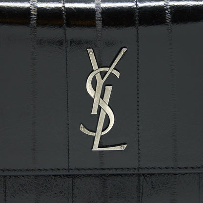SAINT LAURENT SUNSET SHOULDER BAG BLACK SHW