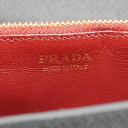 PRADA Saffiano Lux Chain Crossbody Bag Black