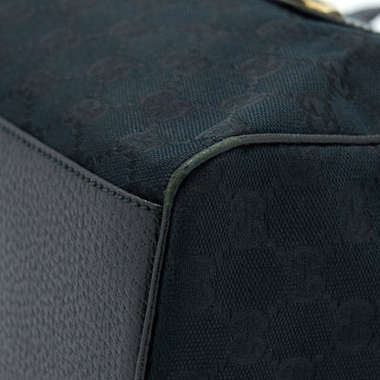 Gucci Boston Bag GG Supreme Fabric Black SHW