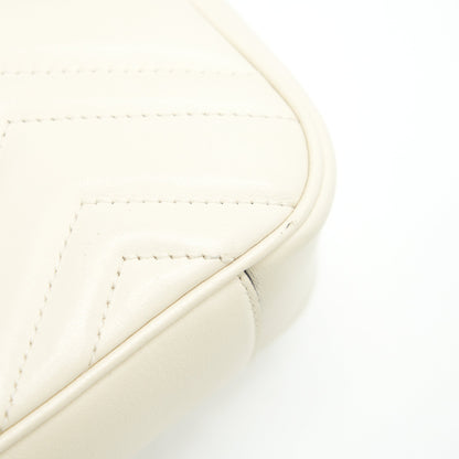 GUCCI GG MINI MARMONT CREAM WHITE