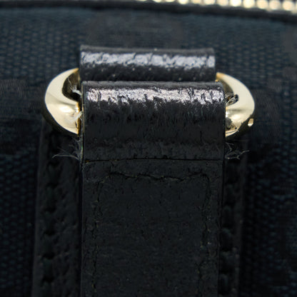 Gucci Boston Bag GG Supreme Fabric Black SHW