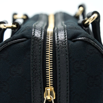 Gucci Boston Bag GG Supreme Fabric Black SHW