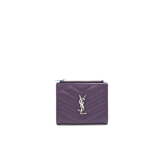 Saint Laurent Quilted Monogram Wallet