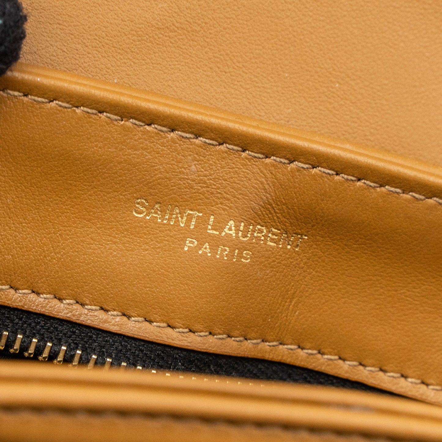 Saint Laurent Toy Loulou Toy Strap bag calfskin caramel GHW