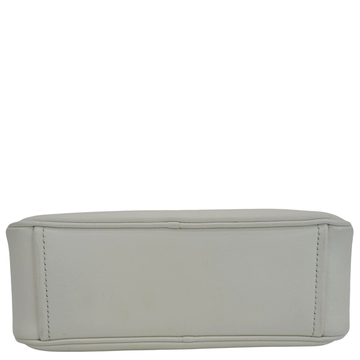 PRADA Mirage Leather Camera Crossbody Bag White