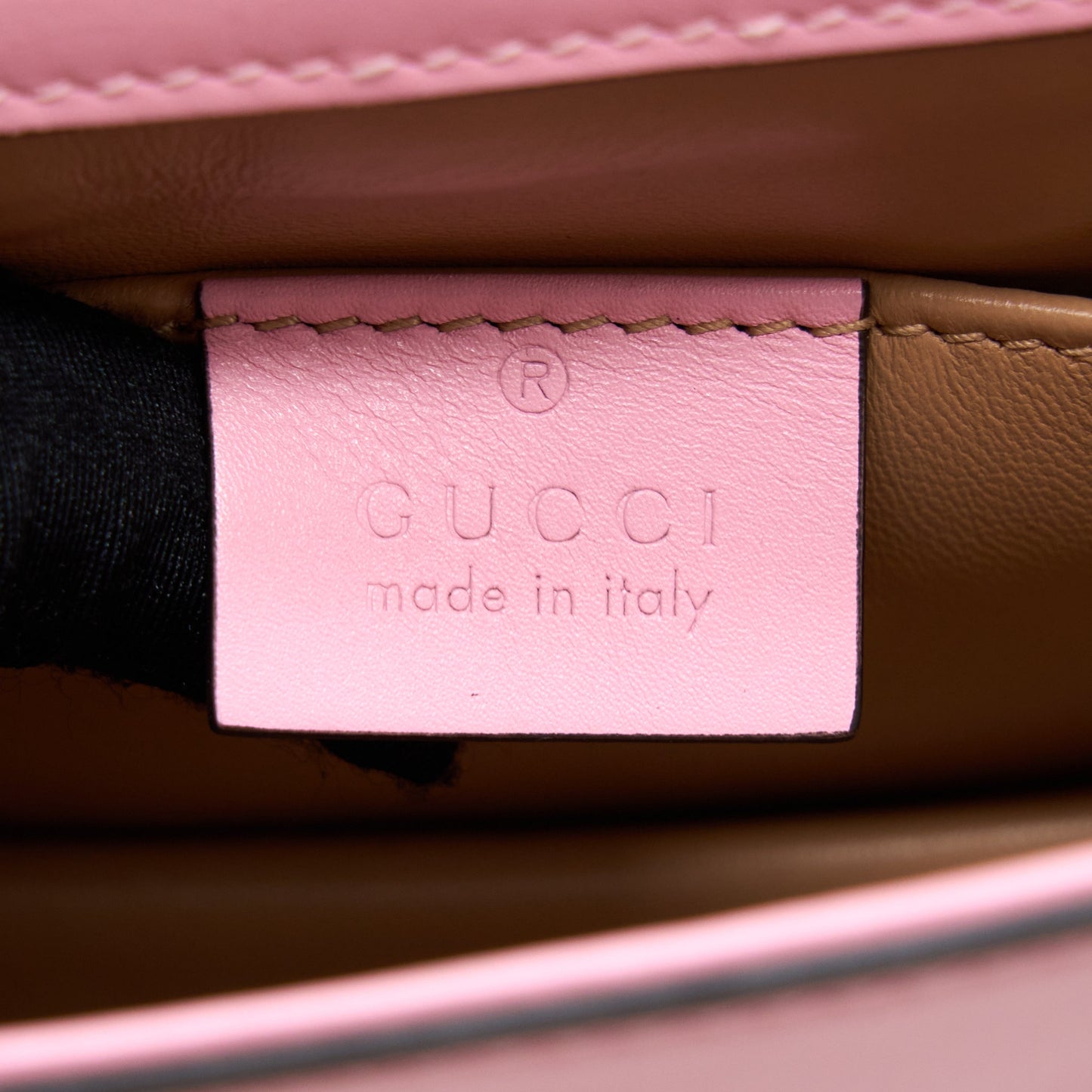 Gucci Pearl Studded Mini Broadway Bee Shoulder Bag Pink