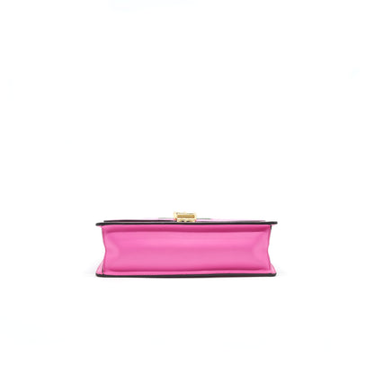 GUCCI SMALL SYLVIE LEATHER BAG PINK