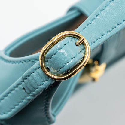 Gucci Jackie 1961 Mini Shoulder Bag Leather Blue