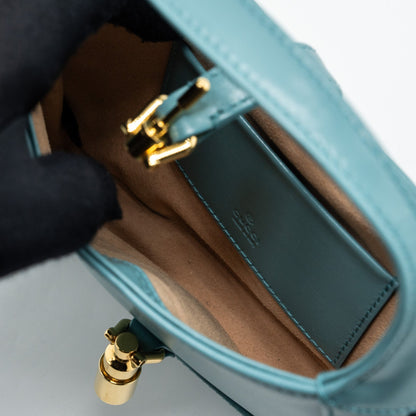 Gucci Jackie 1961 Mini Shoulder Bag Leather Blue