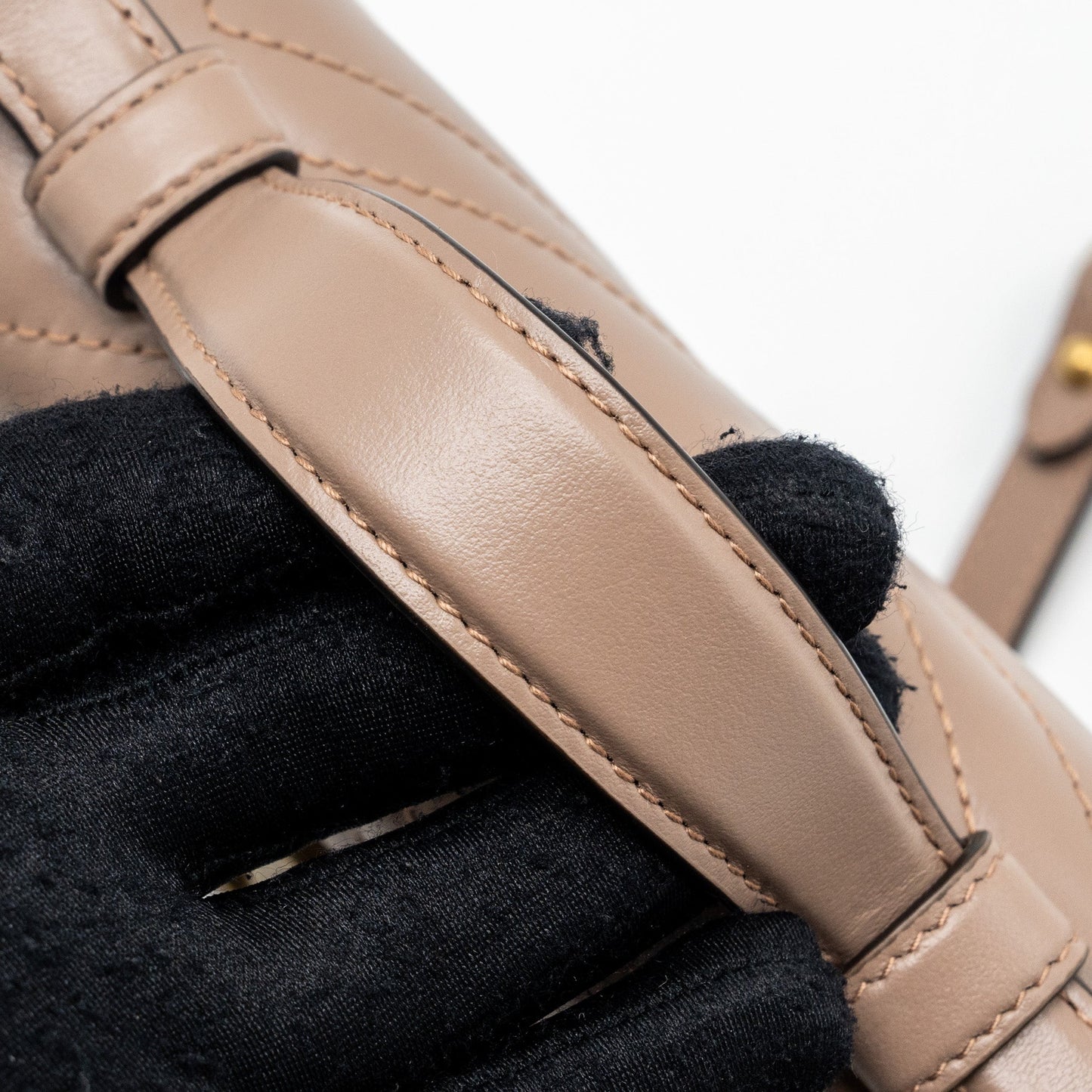 Gucci GG Marmont Mini Top Handle Bag Leather Dark Beige