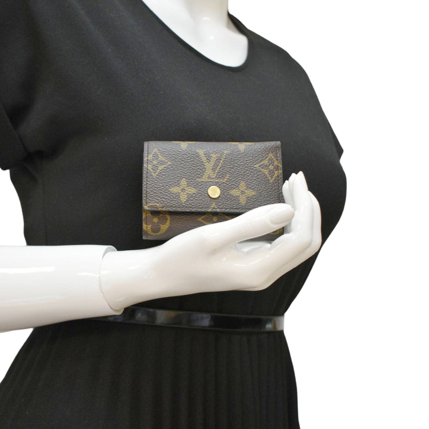 LOUIS VUITTON Trifold  Monogram Canvas Wallet Brown