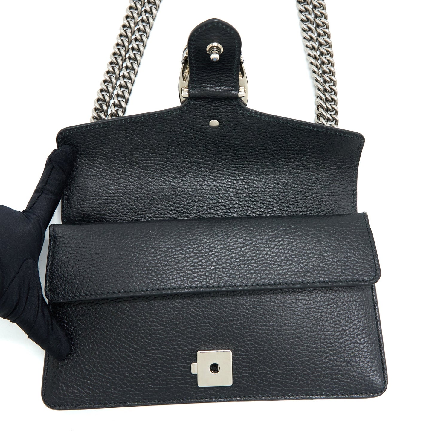 Gucci Small Dionysus Shoulder Bag Black SHW