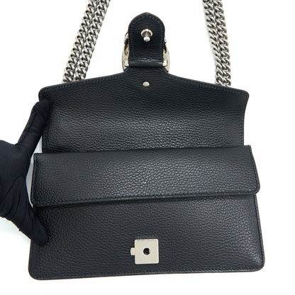 Gucci Small Dionysus Shoulder Bag Black SHW