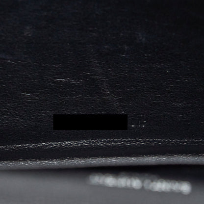 Saint Laurent/YSL Chain Wallet Crossbody Bag Grain Calfskin Black SHW