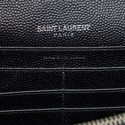 Saint Laurent/YSL Chain Wallet Crossbody Bag Grain Calfskin Black SHW