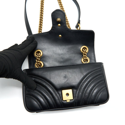 GUCCI GG MINI MARMONT BLACK