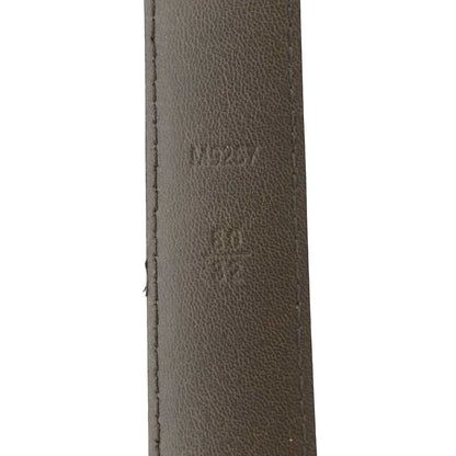 LOUIS VUITTON  LV Initiales Damier Ebene Belt Brown