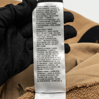GUCCI Size XS Vintage Logo Sweatshirt Cotton Carmel/Multicolour