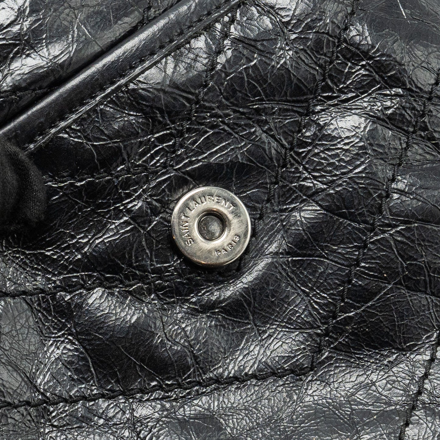 Saint Laurent/YSL Medium Niki Bag Shiny Calfskin Black SHW