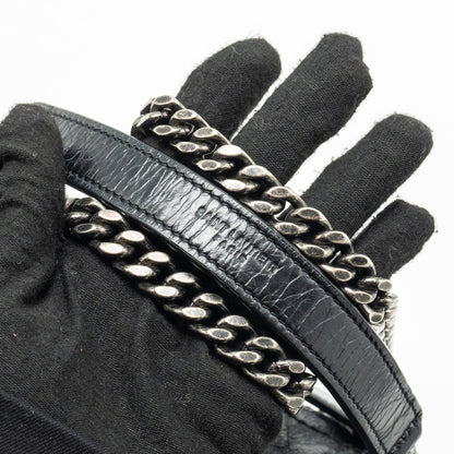 Saint Laurent/YSL Medium Niki Bag Shiny Calfskin Black SHW