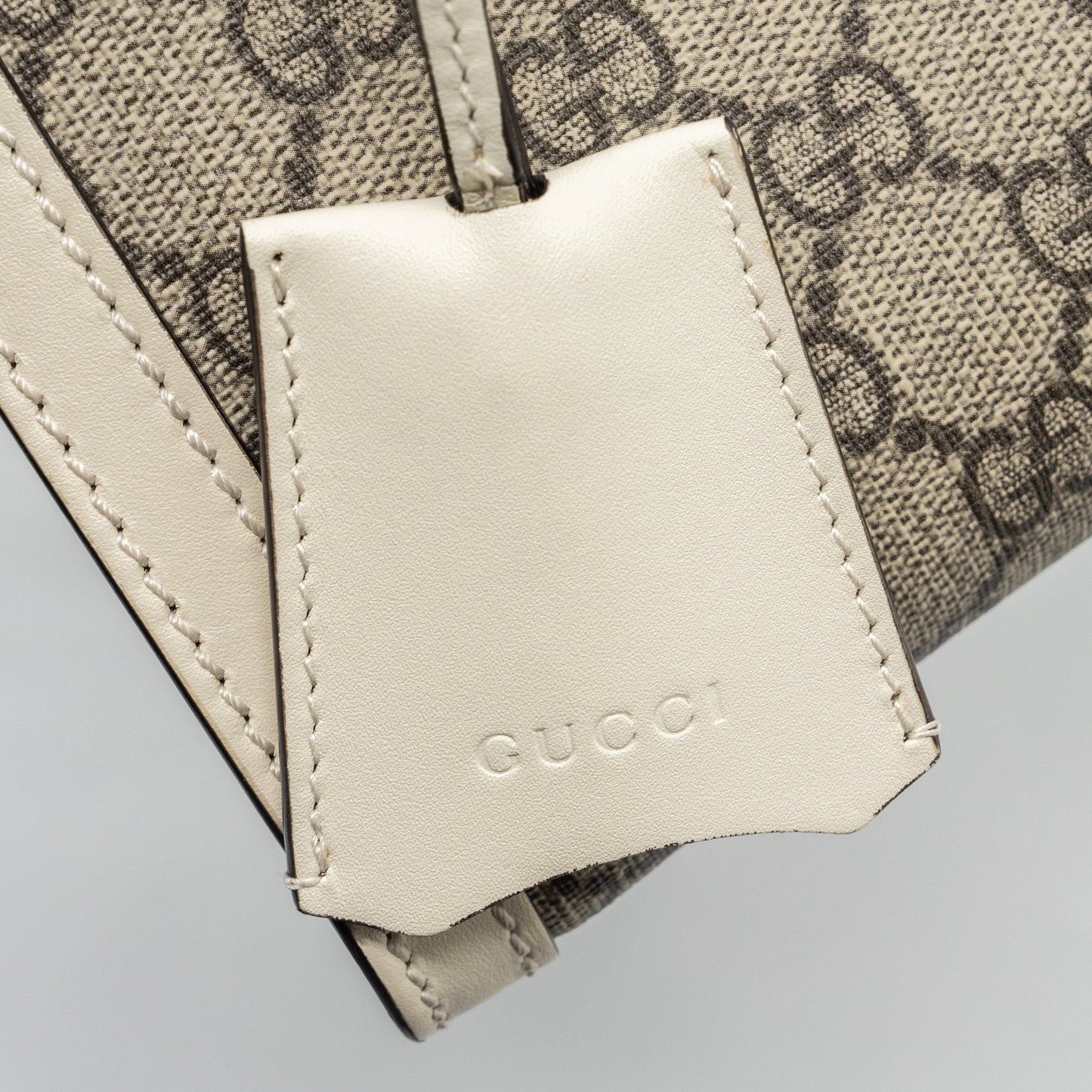 Gucci padlock small shoulder bag GG supreme canvas / Leather white