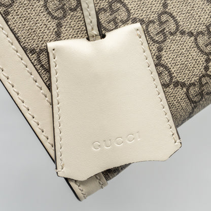Gucci padlock small shoulder bag GG supreme canvas / Leather white