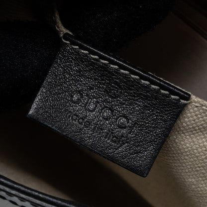 Gucci messenger crossbody bag patent black L