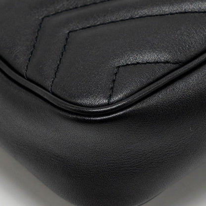 Gucci Super Mini GG Marmont Calfskin Black
