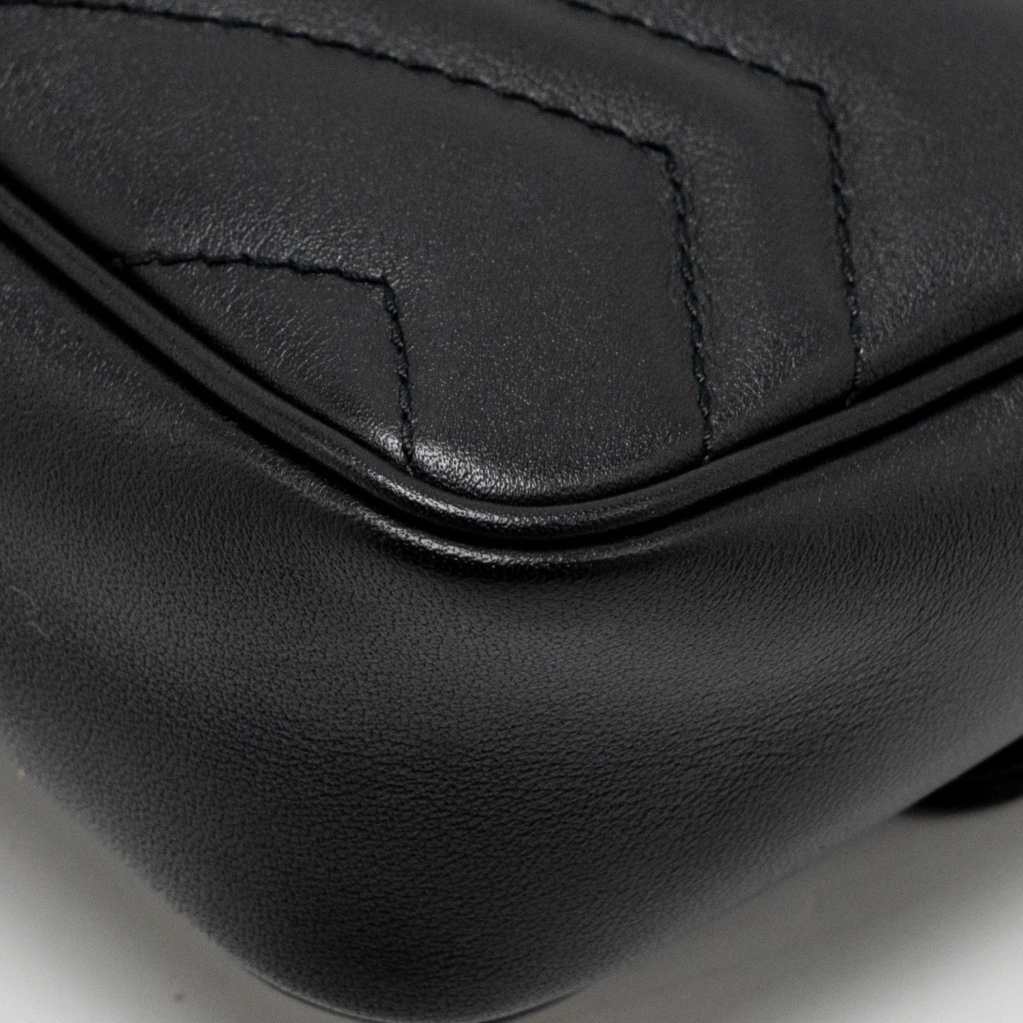 Gucci Super Mini GG Marmont Calfskin Black
