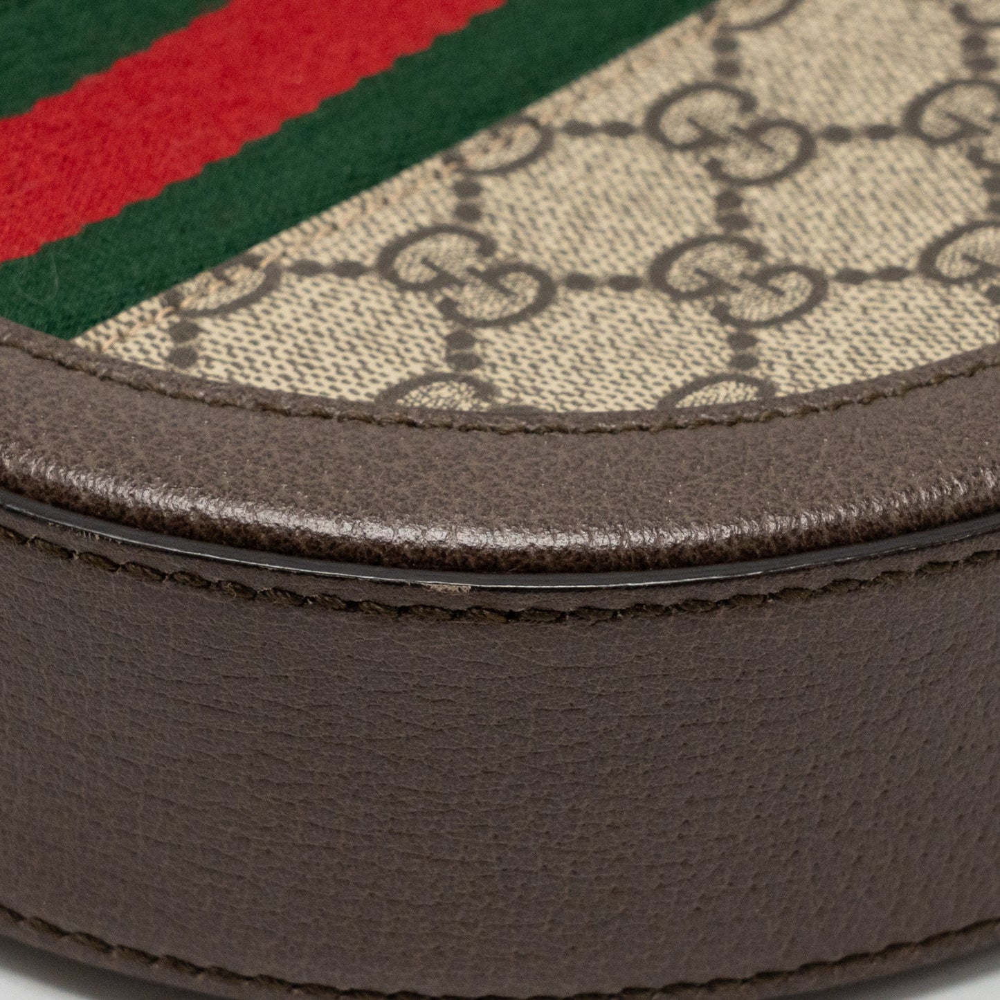 Gucci Ophidia GG Round Shoulder Crossbody Bag GG Supreme Canvas