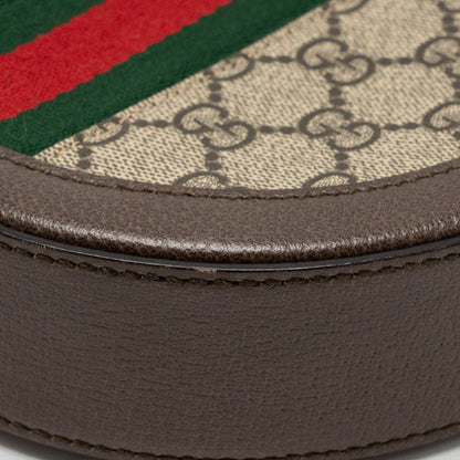 Gucci Ophidia GG Round Shoulder Crossbody Bag GG Supreme Canvas