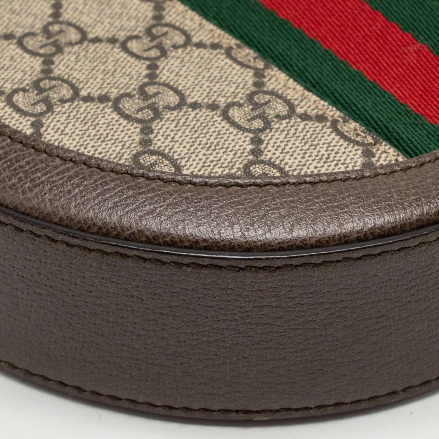 Gucci Ophidia GG Round Shoulder Crossbody Bag GG Supreme Canvas