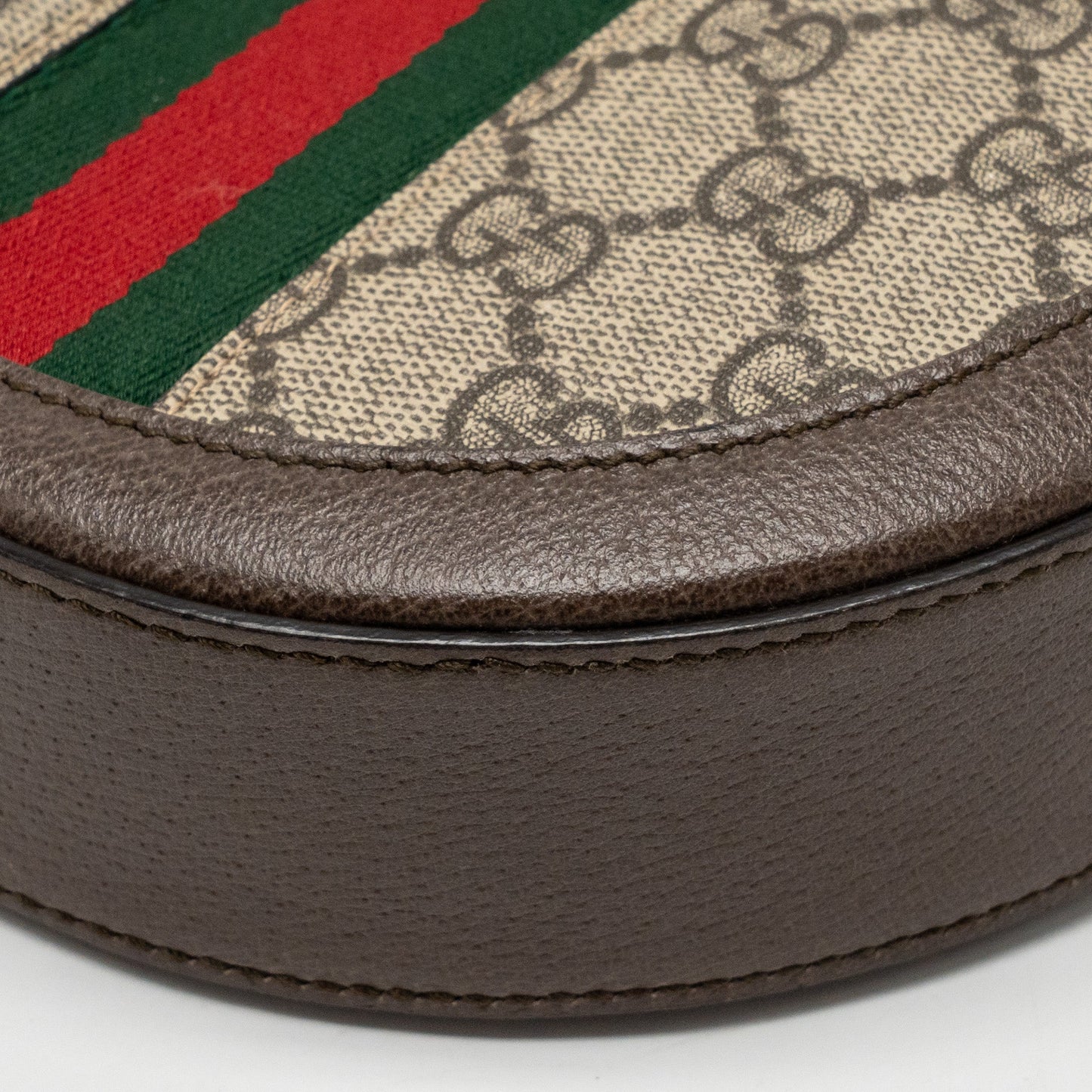 Gucci Ophidia GG Round Shoulder Crossbody Bag GG Supreme Canvas