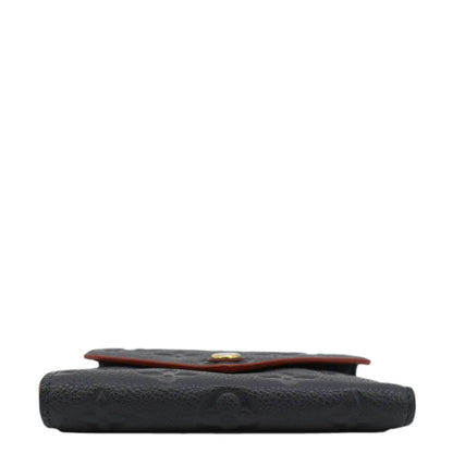 LOUIS VUITTON Victorine Monogram Empreinte Wallet Navy Blue