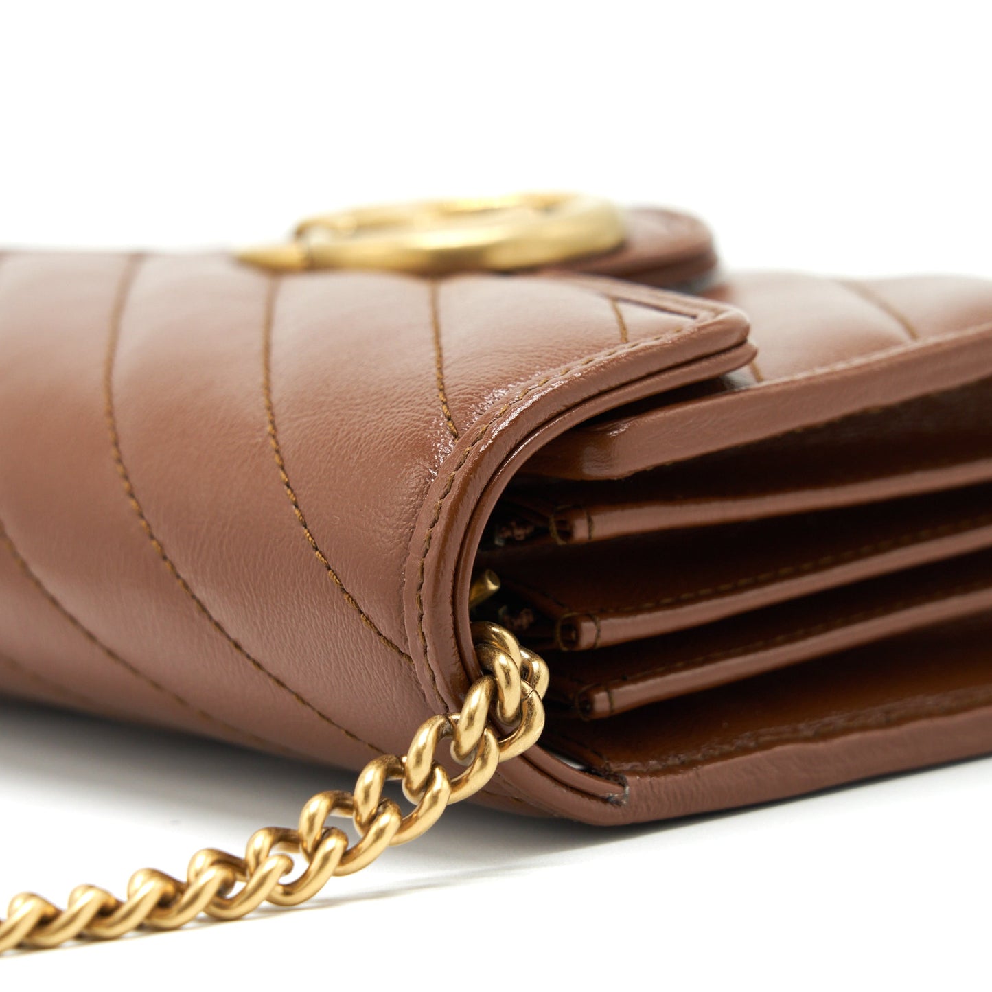 Gucci GG Marmont Matelasse Mini Bag Calfskin Brown